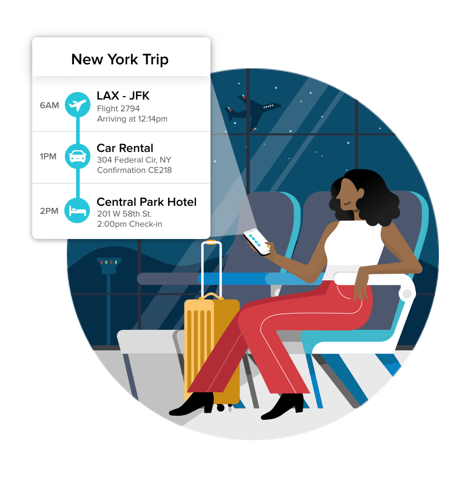 TripIt documents flights