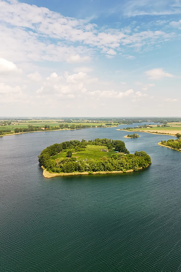 The island of Ostrow Lednicki