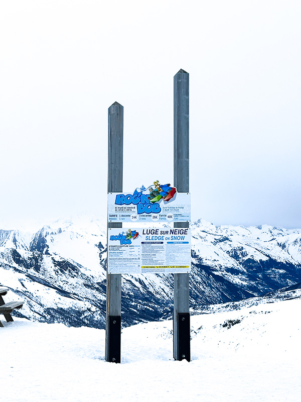 Roc'n Bob sledding Les Menuires winter