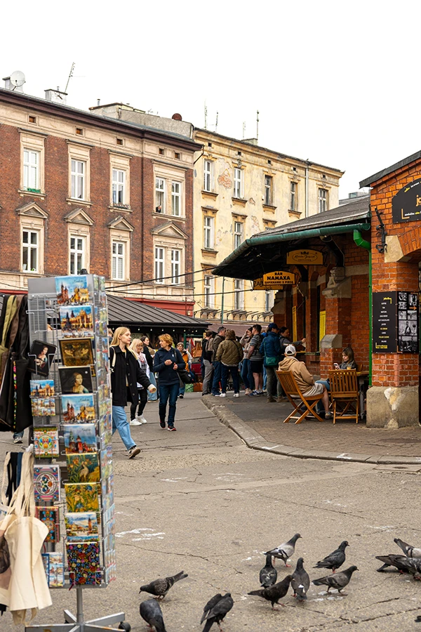Plac Nowy in Kazimierz (Krakau), bekend om zapiekanki streetfood