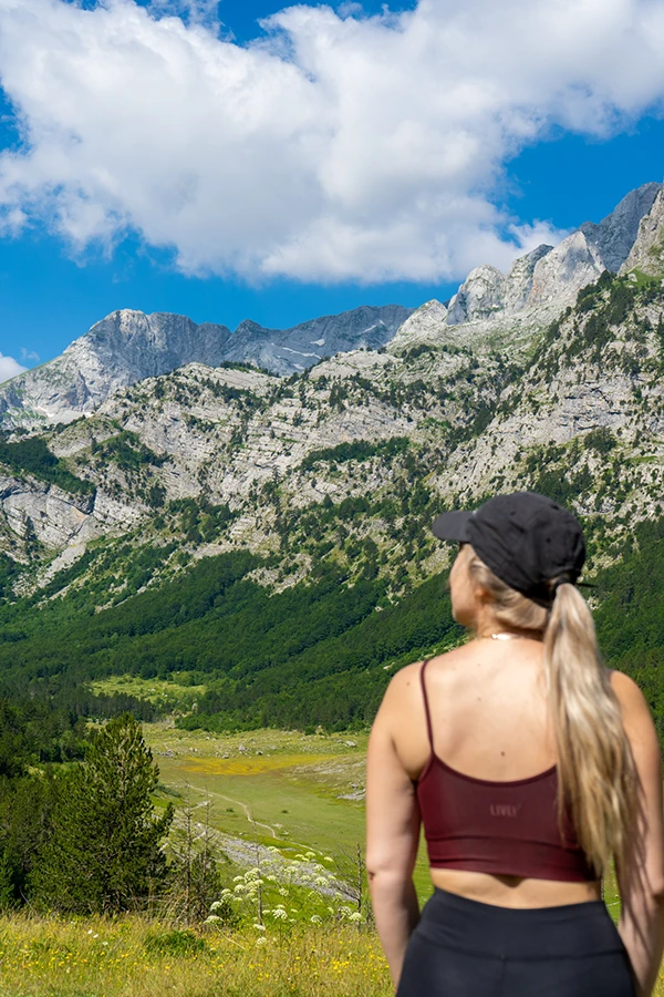 Looking out over the incredibly beautiful Qafa e Pejës Pass