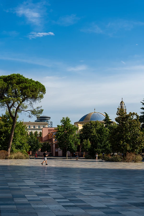 Visiting Skanderbeg Square in Tirana