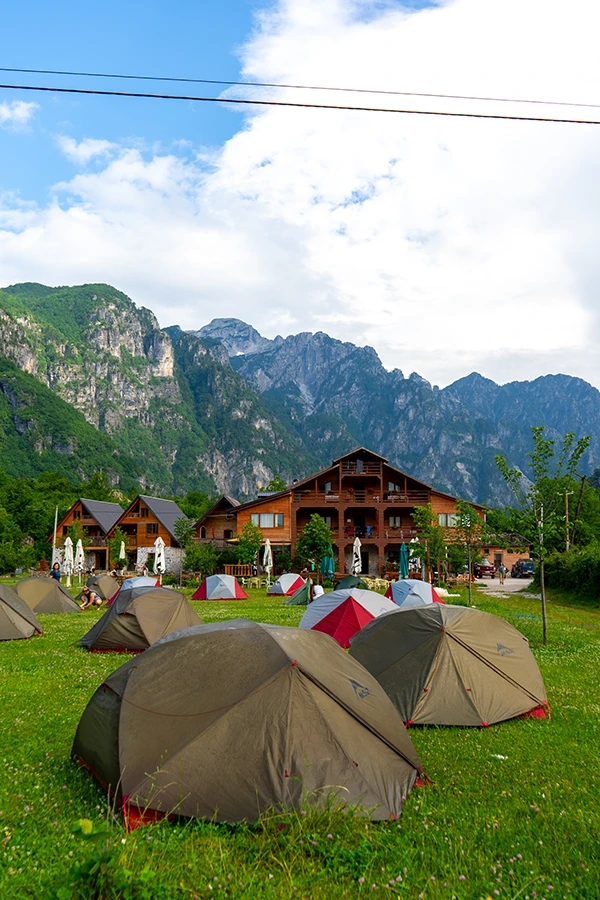 Basecamp The Balkan Trail Theth, camping