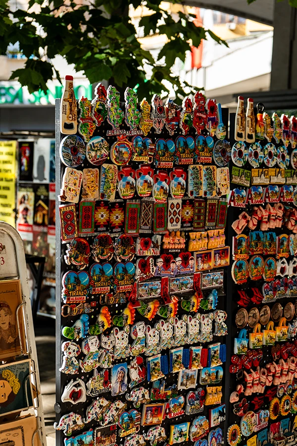 Buying Souvenirs at the Pazari i Ri