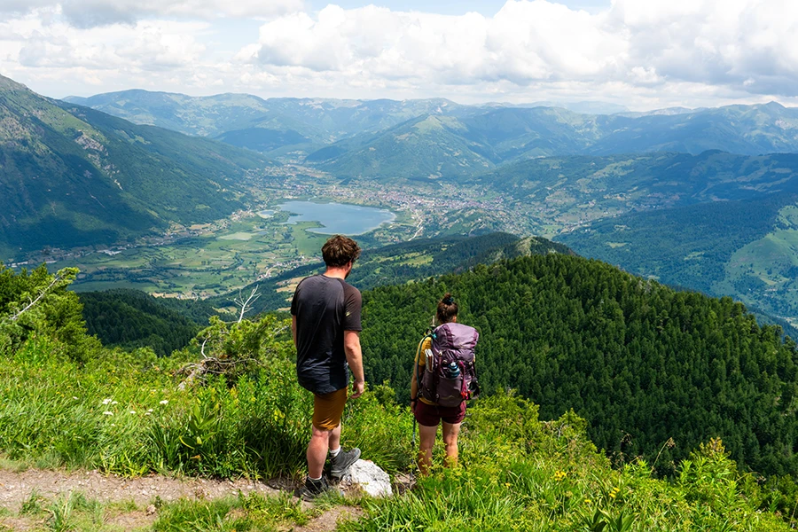 View of Lake Plav from the mountains