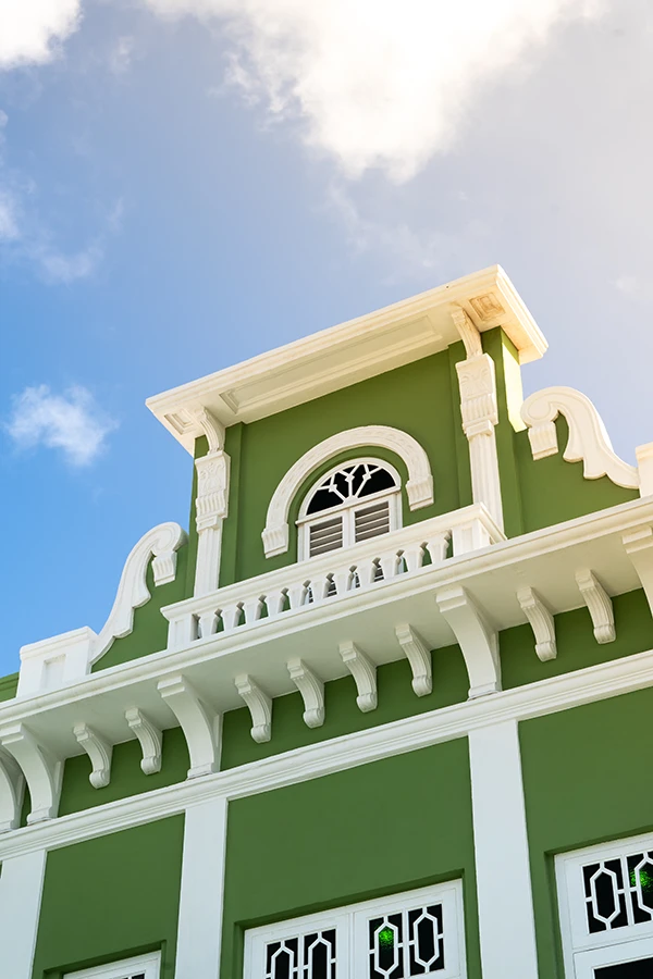 Colonial architecture in Oranjestad