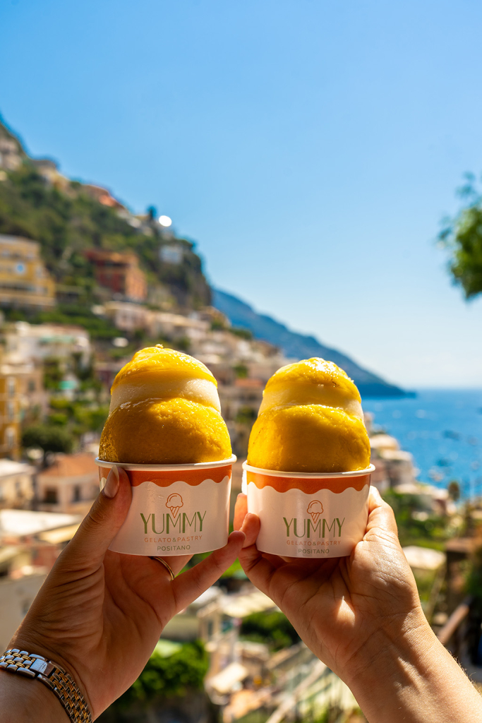 Yummy Positano Amalfi Coast Lemon Ice Cream