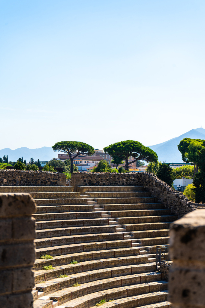 Visiting the Small Theater of Pompeii