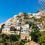 View of Positano, one of the most beautiful villages on the Amalfi Coast in Italy