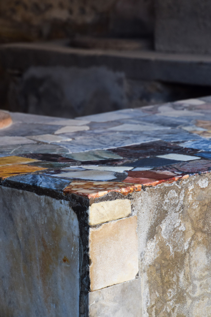 Antique Mosaic Kitchen Countertop from Pompeii