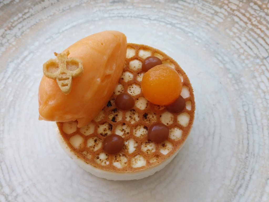 Parfait Glacé with Cointreau, Melon Sorbet, Buckwheat Honey, and Caramel: A Culinary Journey Through the Loire Valley
