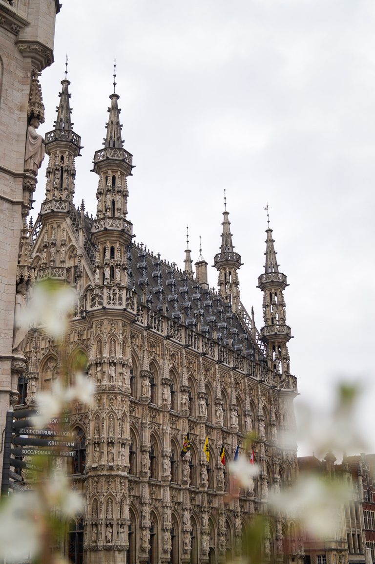 Cityscape of the student city of Leuven in Belgium; travel tips for a city trip to Belgium