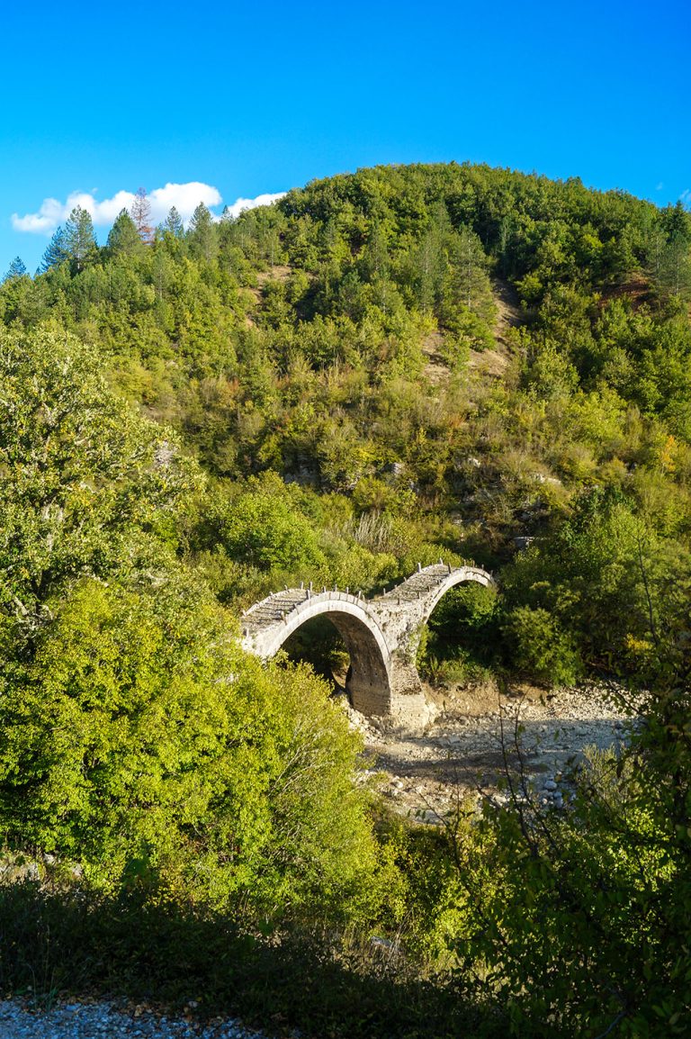 The iconic bridge over the Voidomatis River in Zagoria
